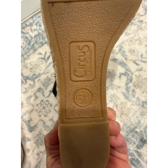 Circus by Sam Eldeman Delialiah Espadrille Woven Wedge Heel Sandal Size 6.5 - Picture 6 of 7